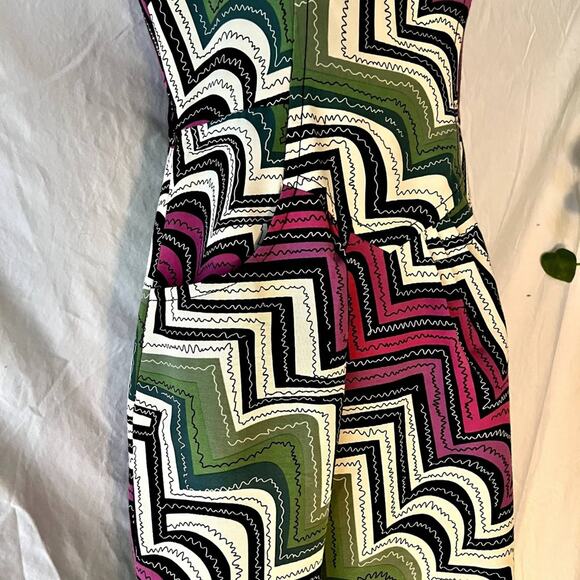 Frock by Tracy Reese Tulip Dress with Pleating and Pockets XS Purple Green - Picture 2 of 9